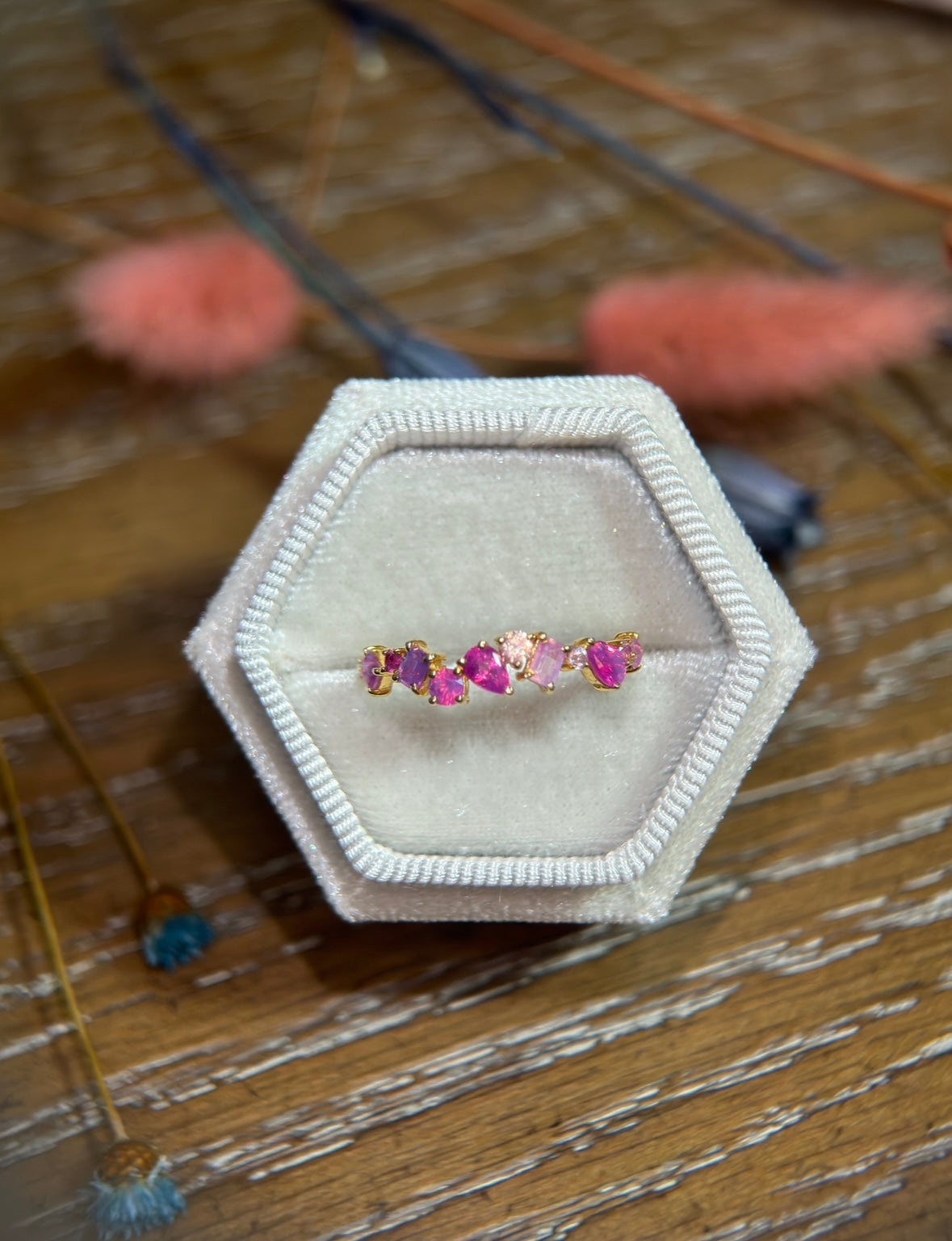 14K Sapphire Band