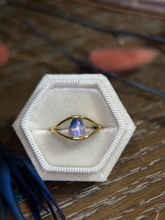 18K 2.01ct No Heat Sapphire Cocktail Ring